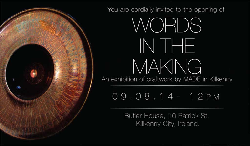 Words in the Making Kilkenny Arts Festival